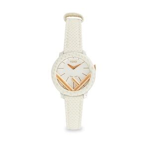 Fendi watch 28 mm snake white leather